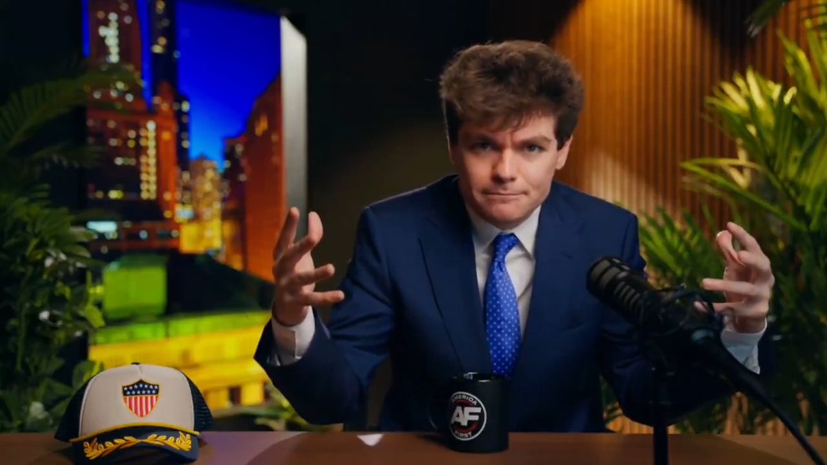 Nick Fuentes clarifies why he is against Israel. "I'm against Israel because I'm an American, because I'm America first. I do believe in capitalism, and I do believe in Western, White, Christian civilization. I think it's good. I want to expand it. I want to increase it."