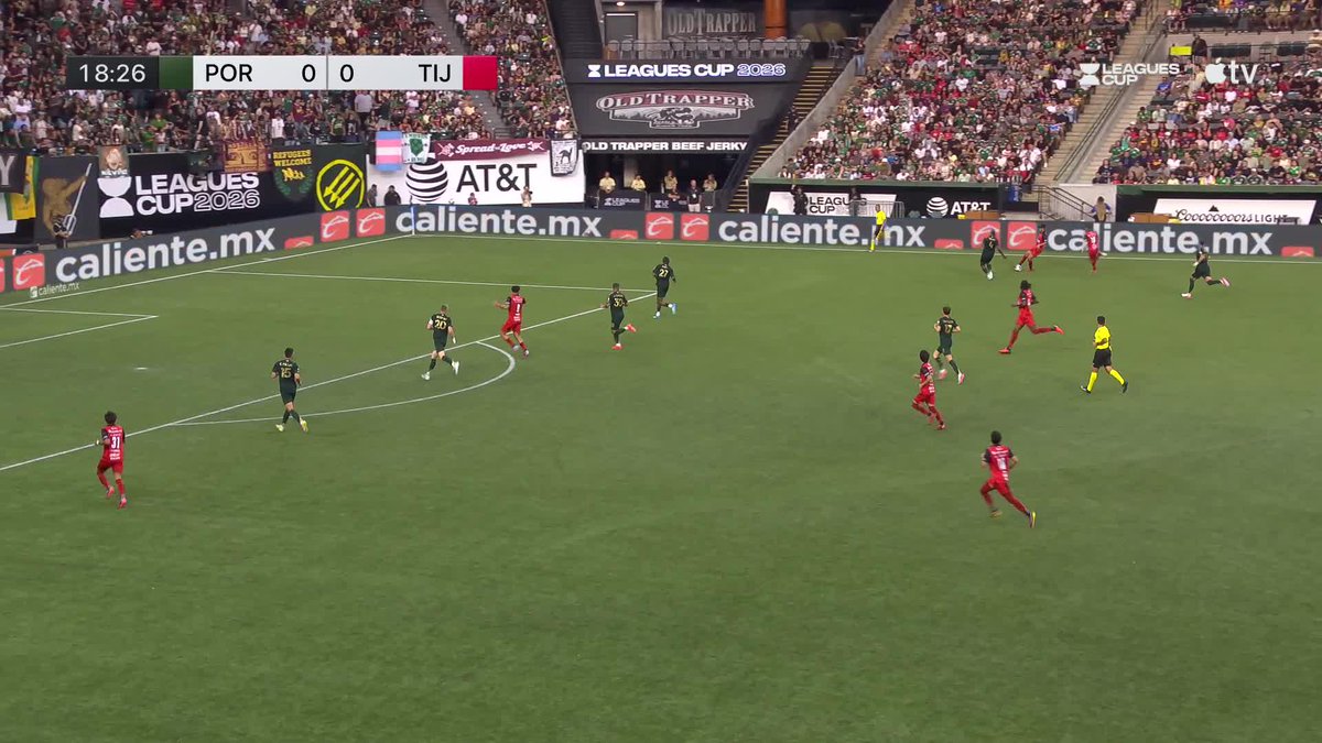 Con gol de El Ghezouani, Xolos abre el marcador. 🐕 #LMXLC2026 | #XOL | #J3 📺 Ve la Leagues Cup 2026 en vivo en Apple TV
