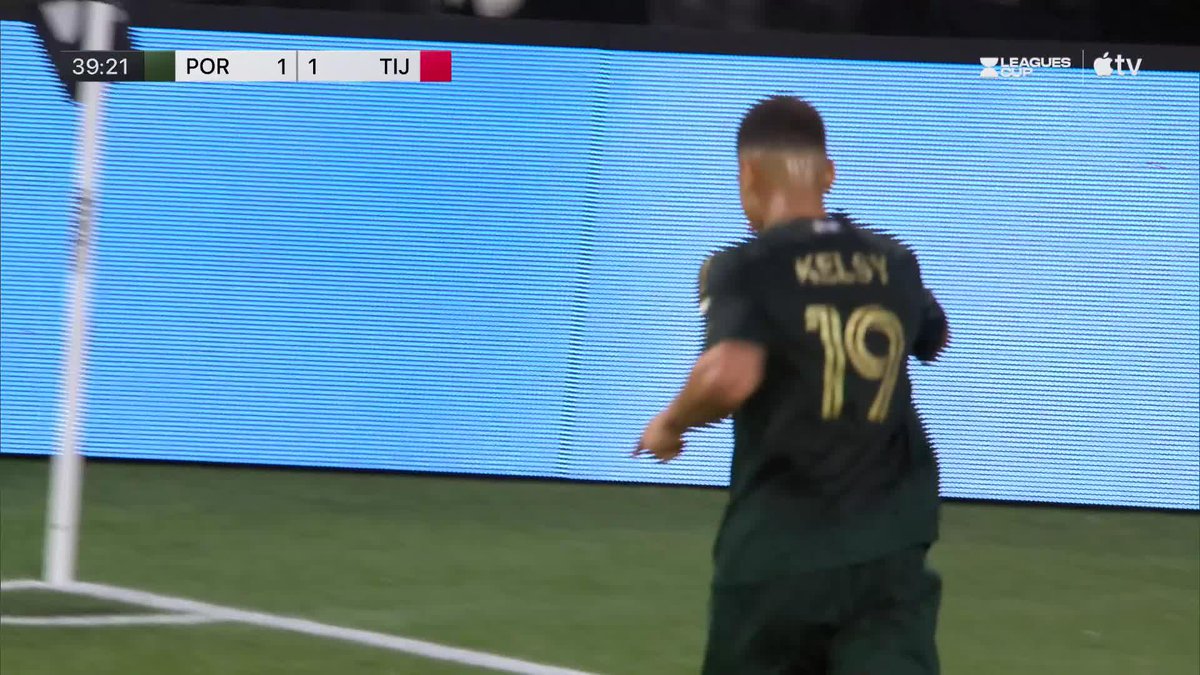 Kevin Kelsy's perfectly timed run brings Portland Timbers level with Tijuana! 🪄✨ 📺 Apple TV:
