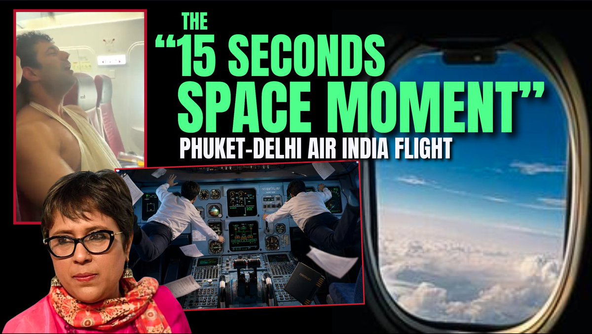 "Altitude Drop was 676 feet, not 300 feet"- अमित सिंह (वराह)𝒜𝓂𝒾𝓉 𝒮𝒾𝓃𝑔𝒽 argues on the Air India Phuket -Delhi Flight. Agreement among experts that pilot who failed dope test fully unconnected to tech snags that caused the fall. (Co-pilot was at control when incident happened and brought the plane successfully under control ). Debate now around triple hydraulic failures. With Captain Khalid , Capt Sharath Panicker & Squadron Leader Dipti Kala. In full