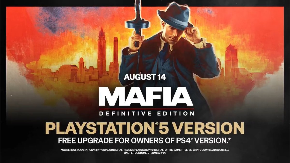 Mafia: The Omertà Collection arrives later today on PS5, including: • Mafia: The Old Country Definitive Edition • Mafia: Definitive Edition • Mafia II: Definitive Edition • Mafia III: Definitive Edition Experience four eras of work for the Family.