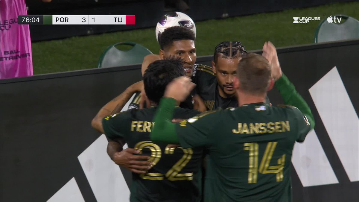 Ariel Lassiter cleaning up 🧼 Portland Timbers make it 3-1 over Tijuana! 🤯 📺 Apple TV: