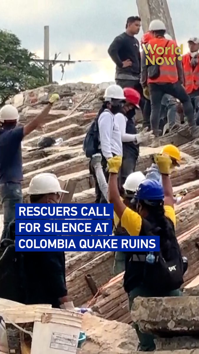 Rescuers call for silence at Colombia quake ruins #WorldNow