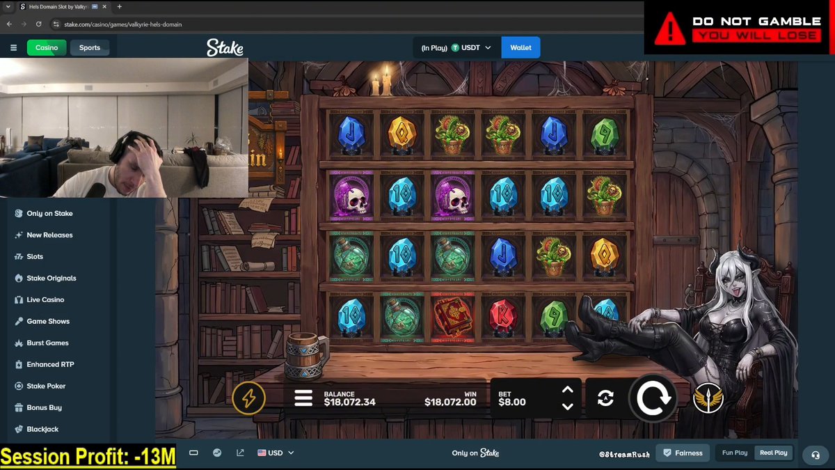 TRAIN JUST MADE THE BIGGEST MISTAKE IN GAMBLING HISTORY… AFTER LOSING EVERYTHING, HE DROPPED A $24 BET ON HELLS OF DOMAINS AND HIT $18K — THAT SAME BET AT $6K WOULD’VE PAID $4.5M🤯💀