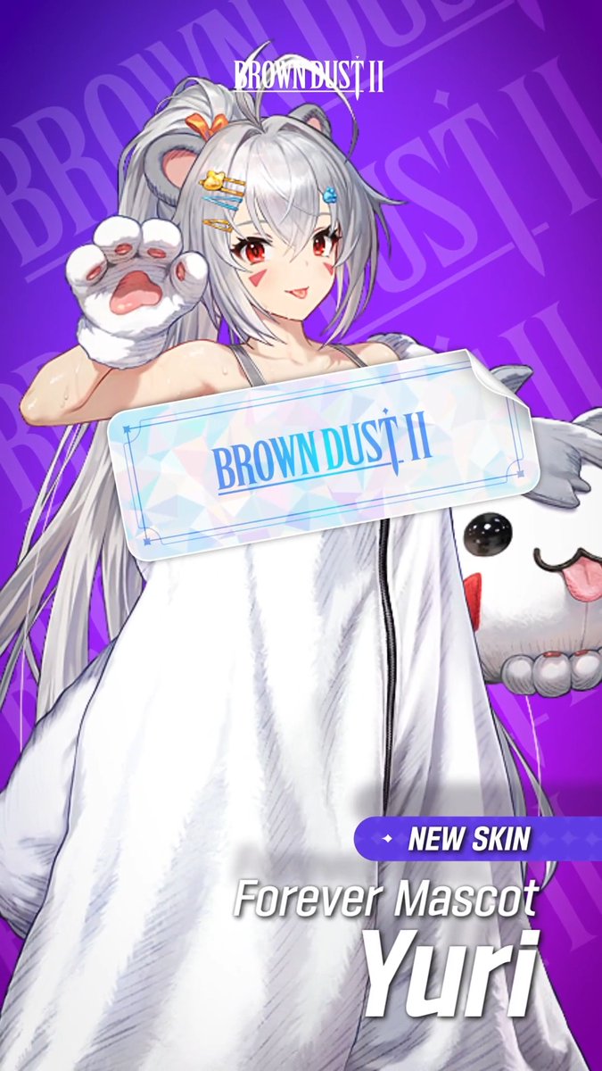 Meet Forever Mascot Yuri now! 🐰 Don’t miss Yuri as she takes on a one-day job as a mascot performer on a hot summer day! 📅 Available in the Lucky Draw until Sep 3, 8:59 AM (KST) #BrownDust2 #Yuri #PrestigeSkin