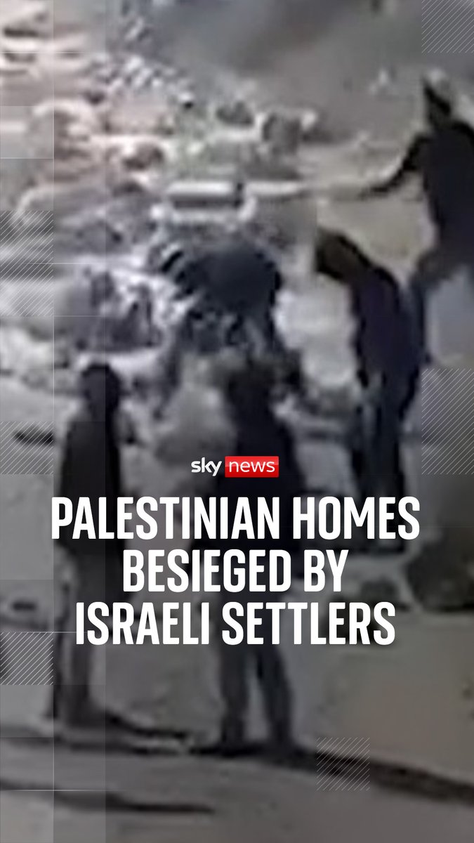 A West Bank Palestinian community is under threat as ever-bolder Israeli settlers lay siege to three family homes. The IDF says soldiers have been deployed to protect residents and maintain security. Palestinians accused them of being in league with the settlers. Sky's Diana Magnay reports.