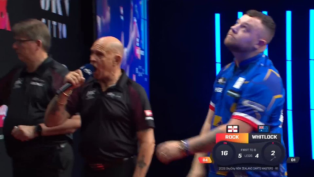 ROCK KO'S WHITLOCK! Josh Rock defies a spirited display from Australian veteran Simon Whitlock to seal his spot in the NZ Darts Masters quarter-finals! #NZDarts | R1 📺