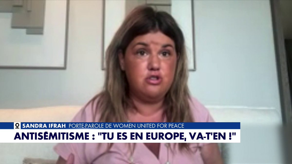 Antisémitisme : «Nous voulons continuer à vivre et à ne pas avoir peur en tant que juif en France», soutient Sandra Ifrah, porte-parole du Collectif Women United For Peace, dans #MidiNewsEte Toute l'info est à retrouver sur