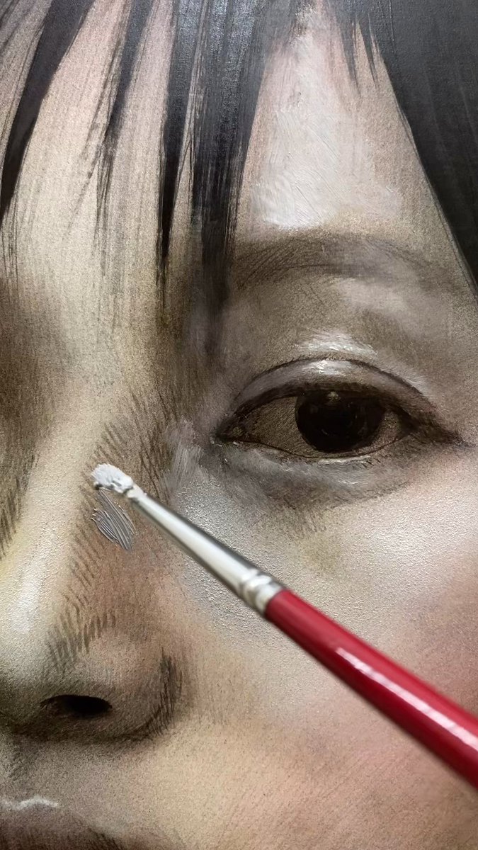 一枚の絵の、描き始めから完成まで、です。