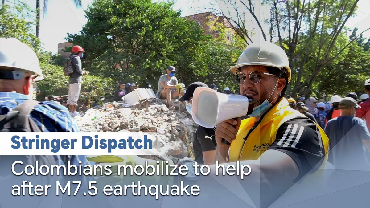 Stringer Dispatch: Colombians mobilize to help after M7.5 #earthquake