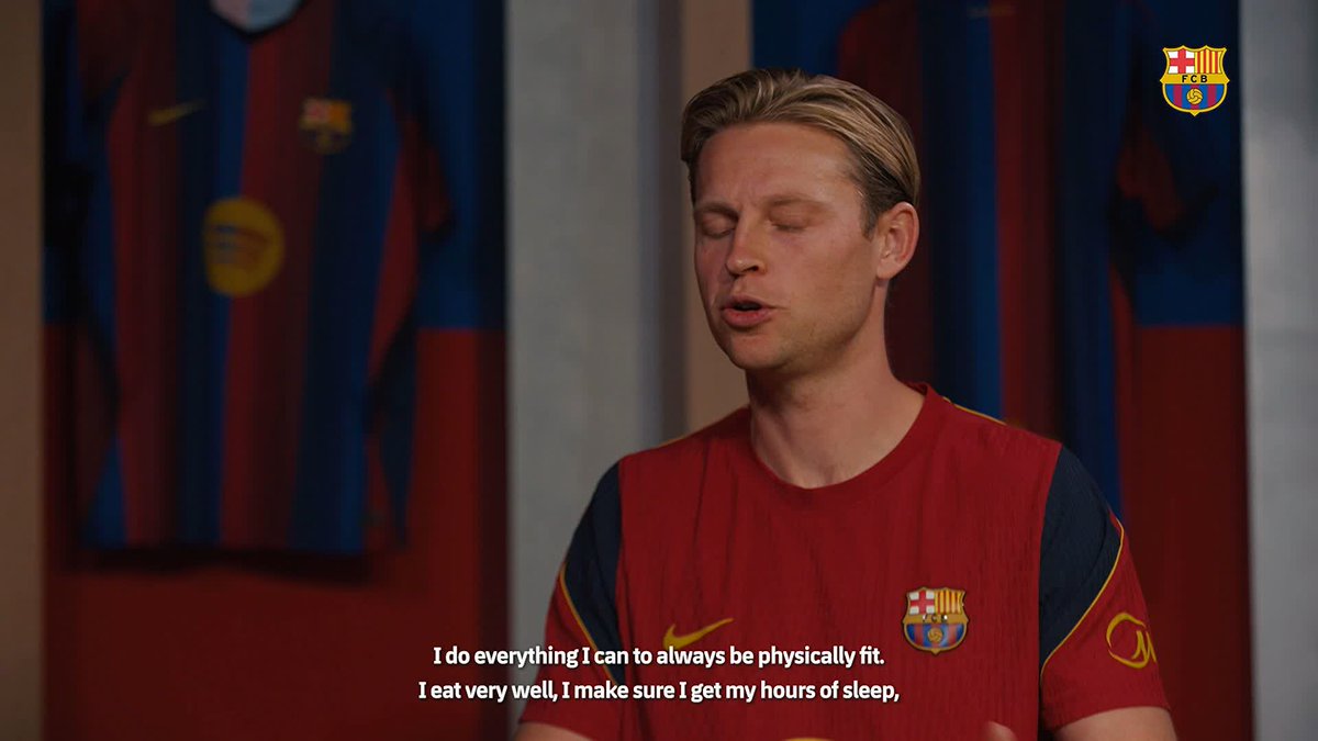 Frenkie de Jong focused on recovery and continuing to make history with Barça The full interview, on YouTube and Barça Play ▶️