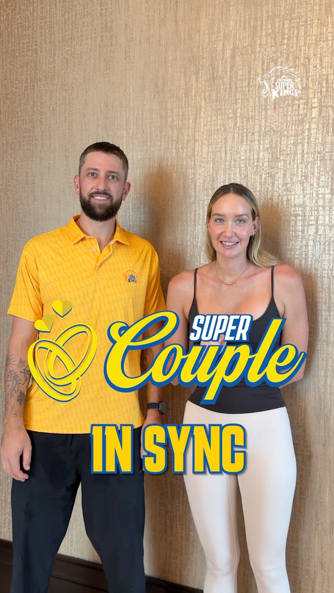 That’s a perfect match 😍💛 Watch all the Yellove &amp; fun of Matt &amp; Maddy in #SuperCouple now! 🥳 Link : #WhistlePodu #Yellove