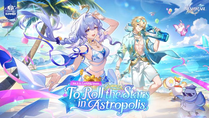 "🎁Event With Rewards" Version 4.5 Trailer: "To Roll the Stars in Astropolis" | Honkai: Star Rail 📺: What price must be paid to keep the arcadia breathing? What tone must resound to catch Amber's downcast eyes? The balance has silently aligned, and you are left with nothing but a final, desperate gamble. ※ This video contains content in development. Please refer to the official launch version for final content. English Voice: Robin — Alice Himora Aventurine — Camden Sutkowski Sugilite — AJ Beckles Asat Pramad — Joe Hernandez Pearl — Cat Protano Himeko — Cia Court Graphia — Jessica Osborne Follow this account and share this post to participate in the event 20 lucky winners will be randomly selected to receive gift cards worth approximately 25 USD. Deadline: 2026/8/21 23:59 (UTC+8) Download the Game ▼ View Detailed Event Rules: #HonkaiStarRail #StarRail