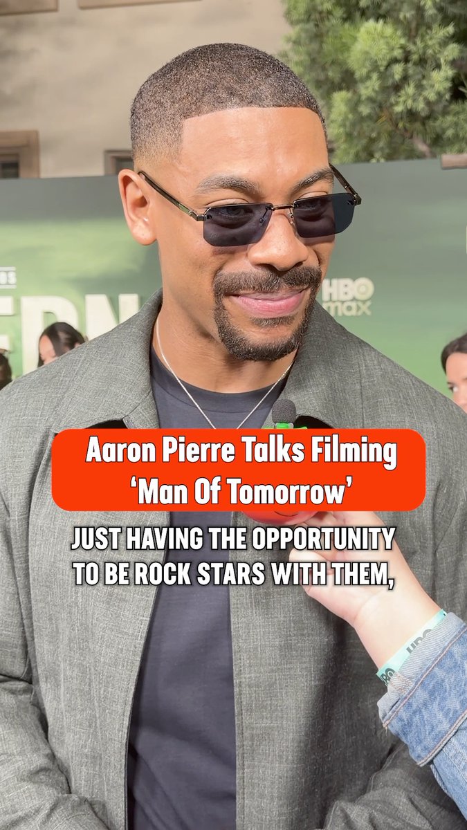 Aaron Pierre describes filming the #Superman sequel #ManOfTomorrow as a joyful privilege.