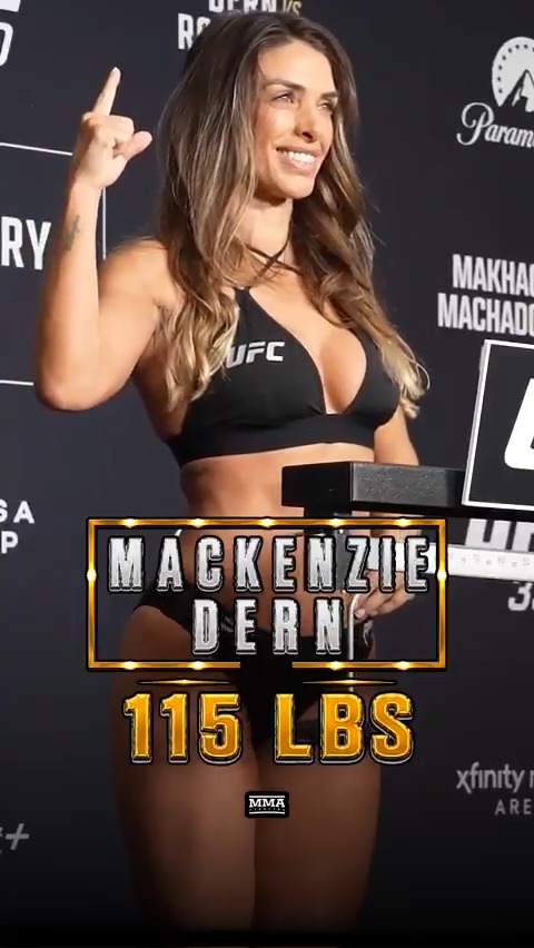 Mackenzie Dern MAKES WEIGHT for her #UFC strawweight title defense against Gillian Robertson at #UFC330