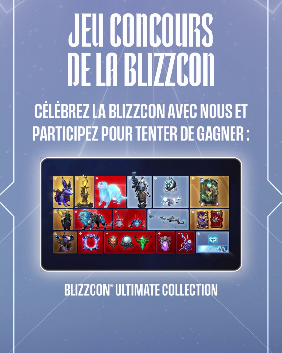 Le compte à rebours pour la BlizzCon a commencé, et nous donnons le coup d'envoi des festivités avec des lots épiques, que vous soyez un membre d'Overwatch ou de la Griffe ! ✨🎁 Rejoignez-nous jusqu'au 24 août en : 🔸 Suivant ce compte 🔸 Retweetez ce post 🔸 Taggez un ami avec qui vous regarderez la BlizzCon 2026 Bonne chance, héros !