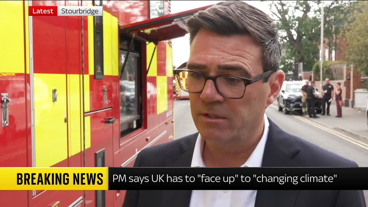 'You're taking risks with other people's lives if you act recklessly.' Prime Minister Andy Burnham has issued a fire safety warning to the public during a visit to Stourbridge following a "devastating" blaze yesterday. Latest: 📺 Sky 501 and YouTube