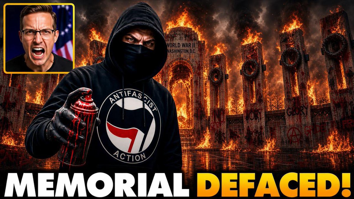 Left-Wing Terrorists DESECRATE WWII Memorial in DC: Dump Chemicals, Splatter Red Paint, Furious... Trump has been working to restore Washington DC to its true glory and instead of supporting a beautiful capital city, Democrats and the media have done nothing but attack him for it. This has brainwashed their psychotic anti-American base and inspired them to desecrate memorials to our heroes. All they do is destroy. The DOJ needs to make an example of them. Prosecute every last one.