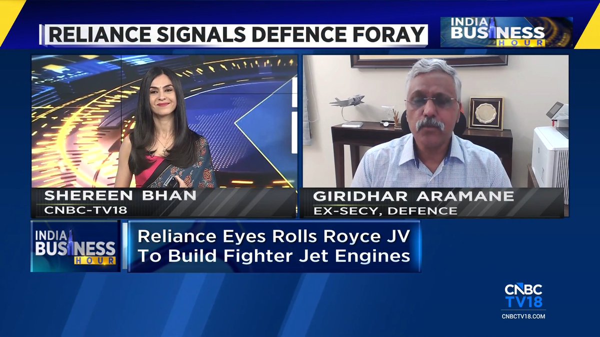 RELIANCE SIGNALS DEFENCE FORAY RIL announces strategic intent to partner with UK's Rolls Royce to manufacture engines for India's Advanced Medium Combat Aircraft. Former Defence Secretary giridhar says "The Reliance–Rolls-Royce partnership could deliver strategic autonomy in fighter jet propulsion and bridge a crucial gap in India’s defence capabilities" Shereen Bhan #AMCA #RollsRoyce #Reliance #Defence #MakeInIndia #Aerospace