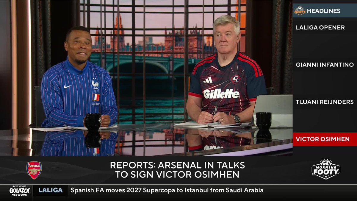 "It unlocks Arsenal in a new way... This pushes them closer to getting that Champions League trophy." Charlie Davies is HYPED about a potential Victor Osimhen to Arsenal move 🇳🇬