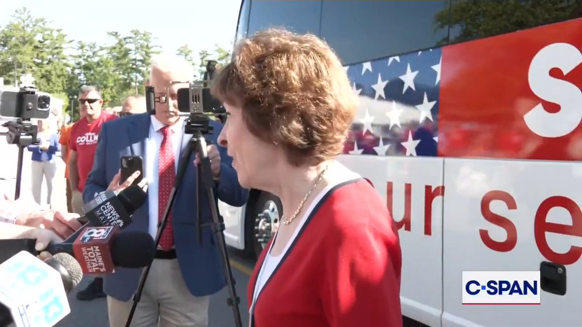 .Susan Collins for Senator (R-ME) on opponent Troy Jackson (D): "I will say that based on widespread reporting, it appears that he struggles to control his temper."