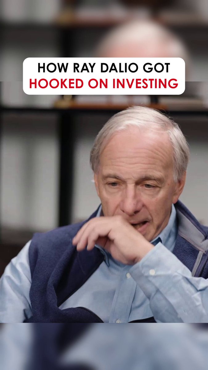 The first stock I ever bought was the only company I’d heard of selling for under $5 a share. I stupidly believed that if I bought more shares, I’d make more money if it went up. It was about to go bankrupt, but another company acquired it and it tripled in price. I thought, "I like this game—it must be easy." Look at the Wall Street Journal with thousands of stocks; surely I can just pick one or two that go up! That's how I got started. It didn't take long to realize the game wasn't easy at all—but by then, I was completely hooked. Credit: Sam Parr, Shaan Puri, and My First Million #RayDalio #Investing #Markets #Mindset
