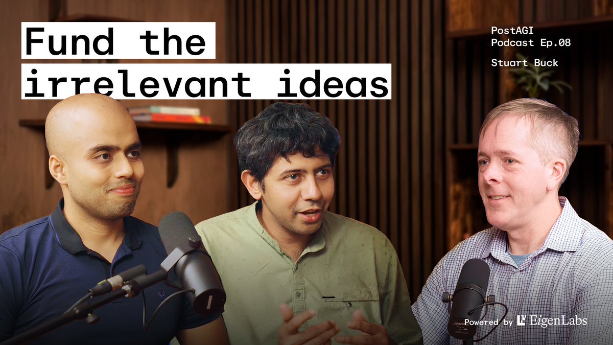 I and Sreeram Kannan had an wonderful opportunity to sit down with Stuart Buck, Executive Director at during Manifest to talk on what has been long-term structural issues with federal funding for science and what are the solutions to fix it. A lot of science that is done outside industrial apparatus (such as in academia) is supposed to geared towards pursuing open-ended science and not just mere hill-climbing. The core issue that we delved into is the paradox that most federal funding that had been allocated via peer review from an expert of panels has the tendency to fund only those proposals that are "safe" and "not risky/speculative." As Stuart points out, this funding style is probably fine with most science but if you look into the history of true scientific breakthroughs, this mechanism wouldn't have approved funding for pursuing that breakthrough by that council of peers. The example that Stuart cited is the chances of funding Einstein when he was patent-office clerk in 1902 to go and explore his out-of-box ideas. Stuart mentioned about alternative mechanisms that are being experimented with programs such as We also touched upon two of the most hotly-debated issues of our time: (1) given that there is increasingly high signal that AI is going to accelerate the iteration time for doing research and help humanity do great science, what should be the role of domain experts? (2) most of AI research and its applications to basic science are hyper-concentrated within frontier labs, what happens to those who are and want to pursue science outside the borders of those labs? Check out the full conversation. 03:18 Einstein in 1902 04:01 the National Institute for Irrelevant Ideas 04:20 Karikó and mRNA 14:37 what everyone knows about NIH grants 16:33 funding the polarizing proposals 17:34 where AI money goes next 24:18 the stack of papers 33:22 finding meaning after AGI