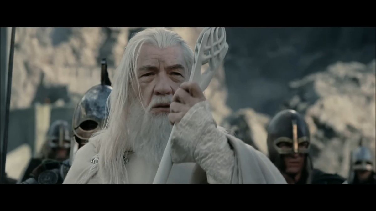 The scene is actually pretty funny in the book - the soldiers look in amazement to Gandalf and praise him for his great wizard powers. He's like all humble saying "I only gave good council and made use of Shadowfax's great speed. You all did way more than me" and so on. And they all think he's fucking with them looking at the huge forest that appeared over night. Then he's like "Oh you mean the trees? - I didn't do that and I have no idea how they got here" :D