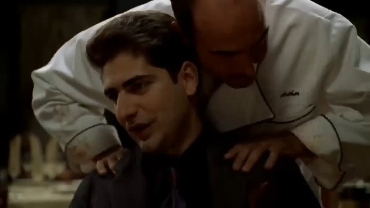As great as Artie and Tony were in this moment, I think it's Christopher who truly gets to shine in this scene. The cold stare paired with the no-nonsense delivery of his lines truly reminds you that he's not just some dude Tony keeps around because he's his nephew; the guy is a hardened killer, and he'll resort to overwhelming violence despite his smaller stature and boyish face.