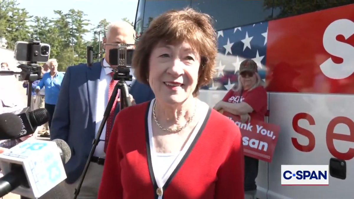 .Susan Collins for Senator (R-ME) on concerns of her voting too often for President Trump's agenda: "Time after time, I am ranked as the most bipartisan member of the Senate."