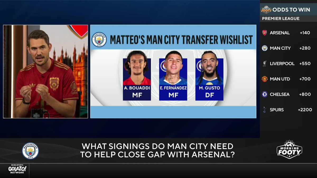 "The first I think is the most important and that is Ayyoub Bouaddi." Matteo Bonetti names three signings that could help Manchester City close the gap to Arsenal 🤏