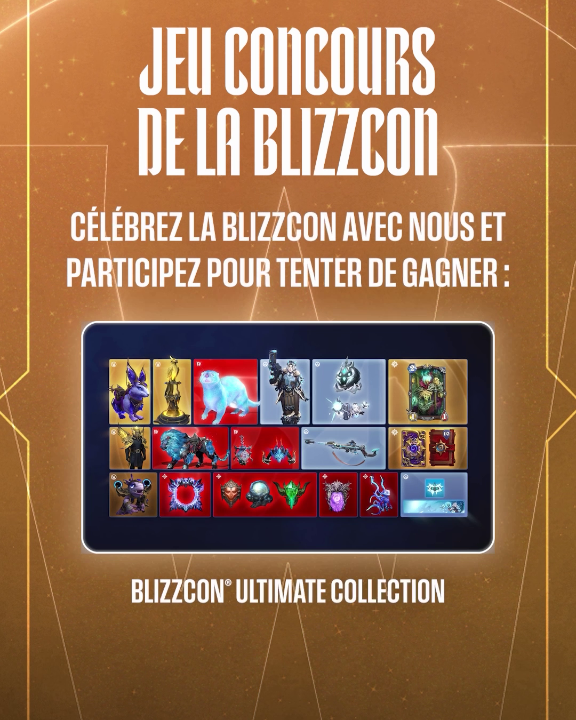 Le compte à rebours avant la BlizzCon est lancé, et pour fêter ça, nous vous offrons une chance de gagner des lots épiques🎁 Pour participer : 🔹 Suivez-nous 🔹 Retweetez ce post 🔹 Taguez un ami avec qui vous regarderez la BlizzCon 2026 🍿 Vous avez jusqu'au 24 août, BONNE CHANCE !