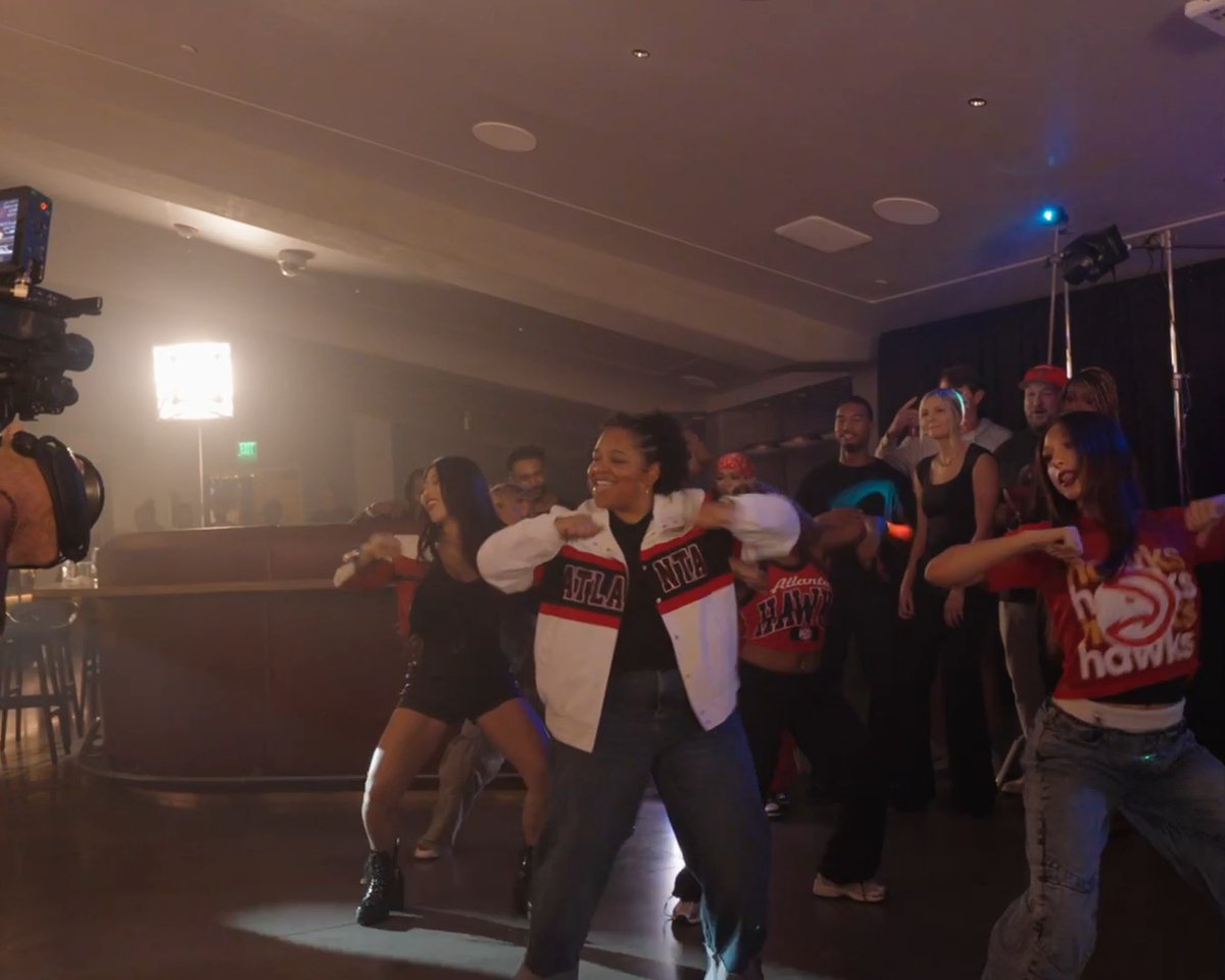 Behind the scenes of our 2026-27 schedule release video: Atlanta vs. Everybody 🪩🎥 Presented by Ticketmaster