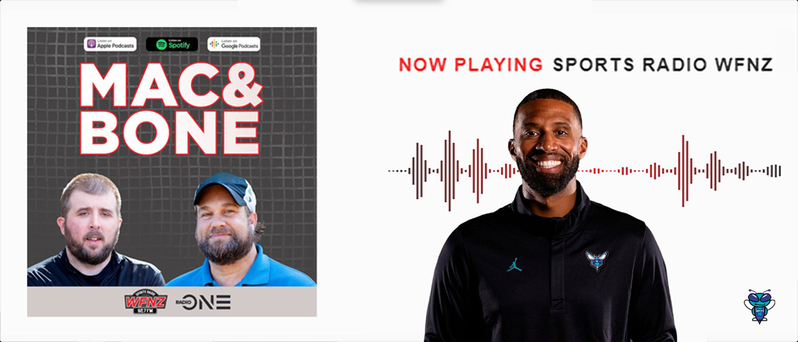 🎙️ Charles Lee: "I'm with Coby (White). We'll shock some people. We'll be better than people realize." "We were busy this offseason. I think the Hornets got better, and obviously change is gonna be tough for some people, but overall the mindset is how do we just keep moving this thing in the right direction? The Carolinas deserve a really good basketball product, and we wanna have something that's sustainable. I think that we can year after year be competing in the playoffs for a championship, and so that's the road that we're going down." (Mac & Bone Show 📻