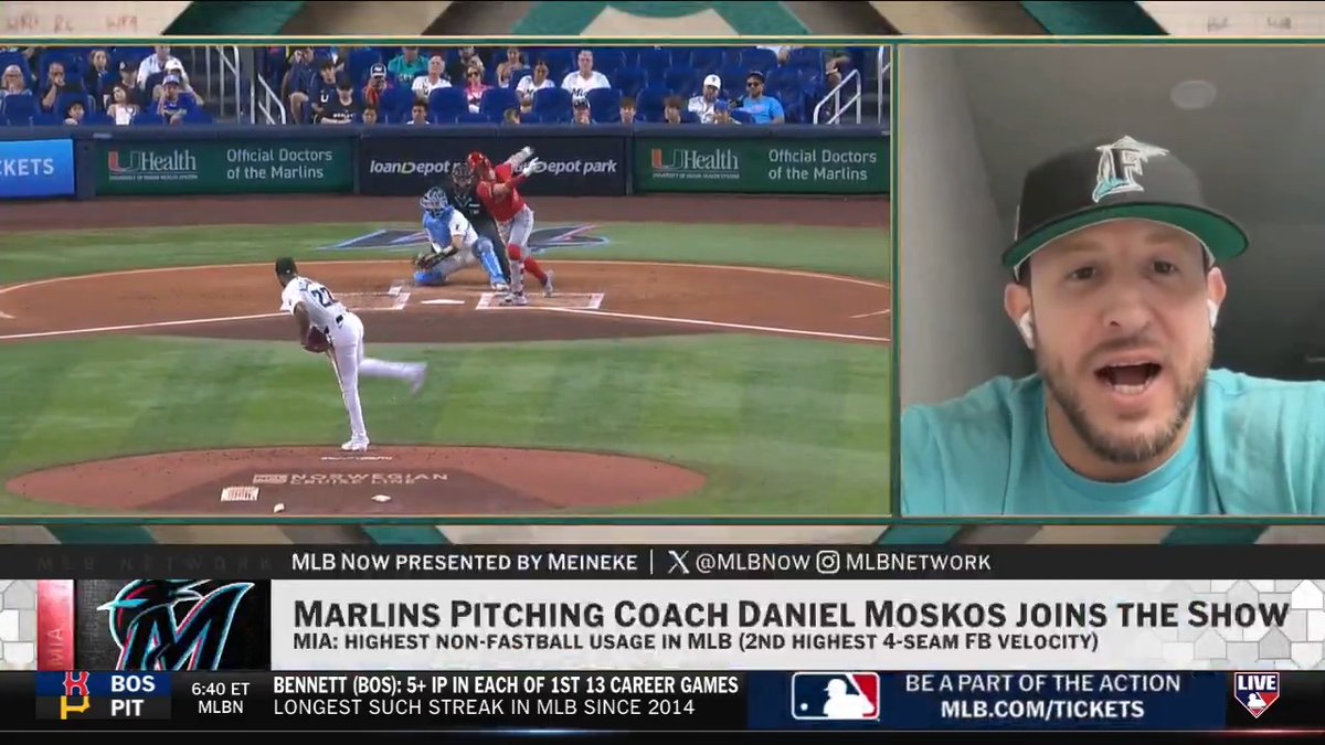 "We just believe that if you ask hitters what pitch they want to hit, most of them are going to say a fastball." Miami Marlins pitching coach Daniel Moskos talks about the organization's high non-fastball usage and other philosophies on the mound.