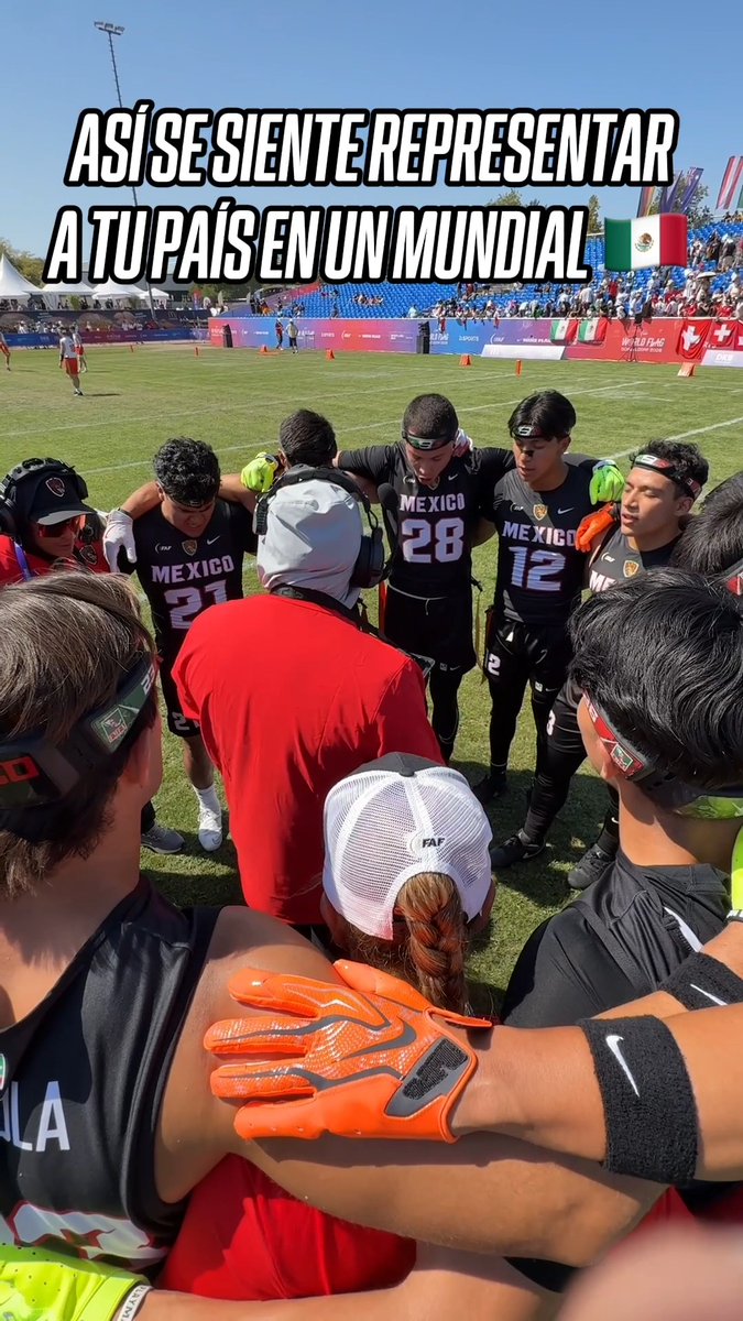 "SOMOS ORO, SOMOS MÉXICO" 🇲🇽🔥 🏈 Así se motiva la Selección Mexicana de Flag Football antes de los partidos. Piel chinita. 🤩 No te pierdas los partidos del Mundial de Flag por nuestro canal de YT de ESPN MX. 💻