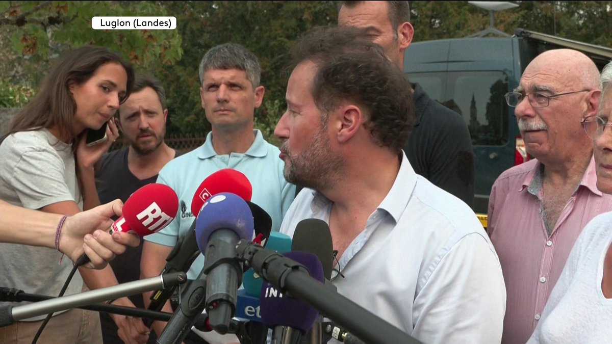 🔴 “Il y a 550 pompiers qui sont mobilisés avec des renforts qui arrivent (…) Le feu progresse un peu, son intensité est toujours forte mais elle diminue“, annonce Gilles Clavreul, préfet des Landes. Il précise que 1 300 hectares ont été ravagés. #canal16