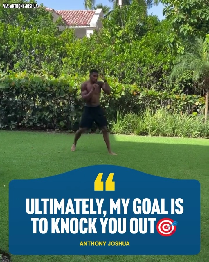 Anthony Joshua is getting ready for his next challenge 👀