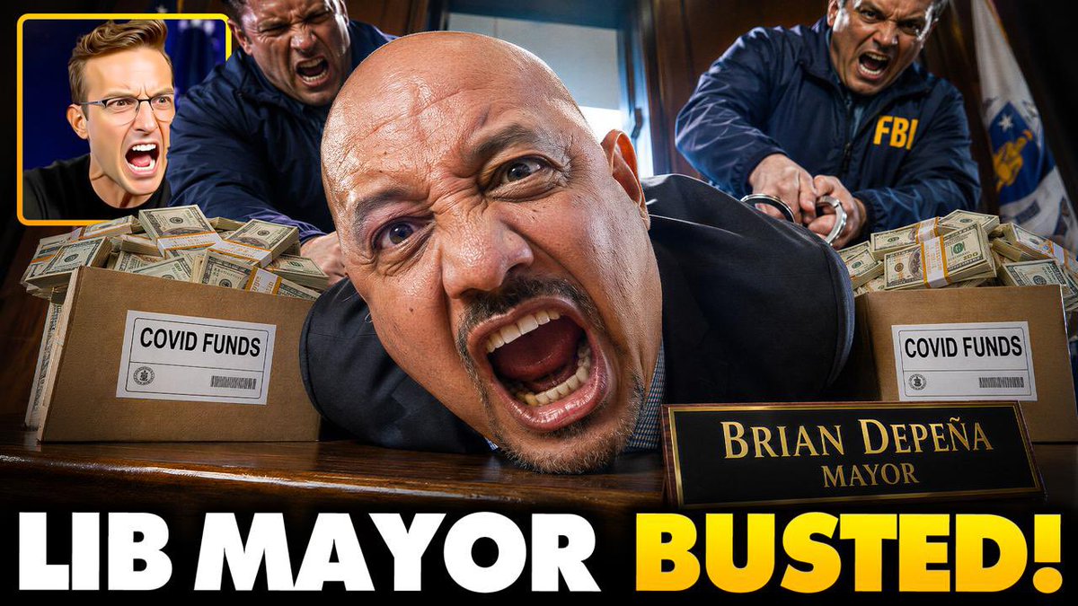 Democrat Rising Star ARRESTED By FBI in Raid, Dragged Away in HANDCUFFS For EVIL Crimes... Mayor Brian DePeña was arrested for embezzling $1.5 million in COVID small business loans. How many Democrats in office are committing fraud? We are FINALLY getting arrests. Put him in jail.