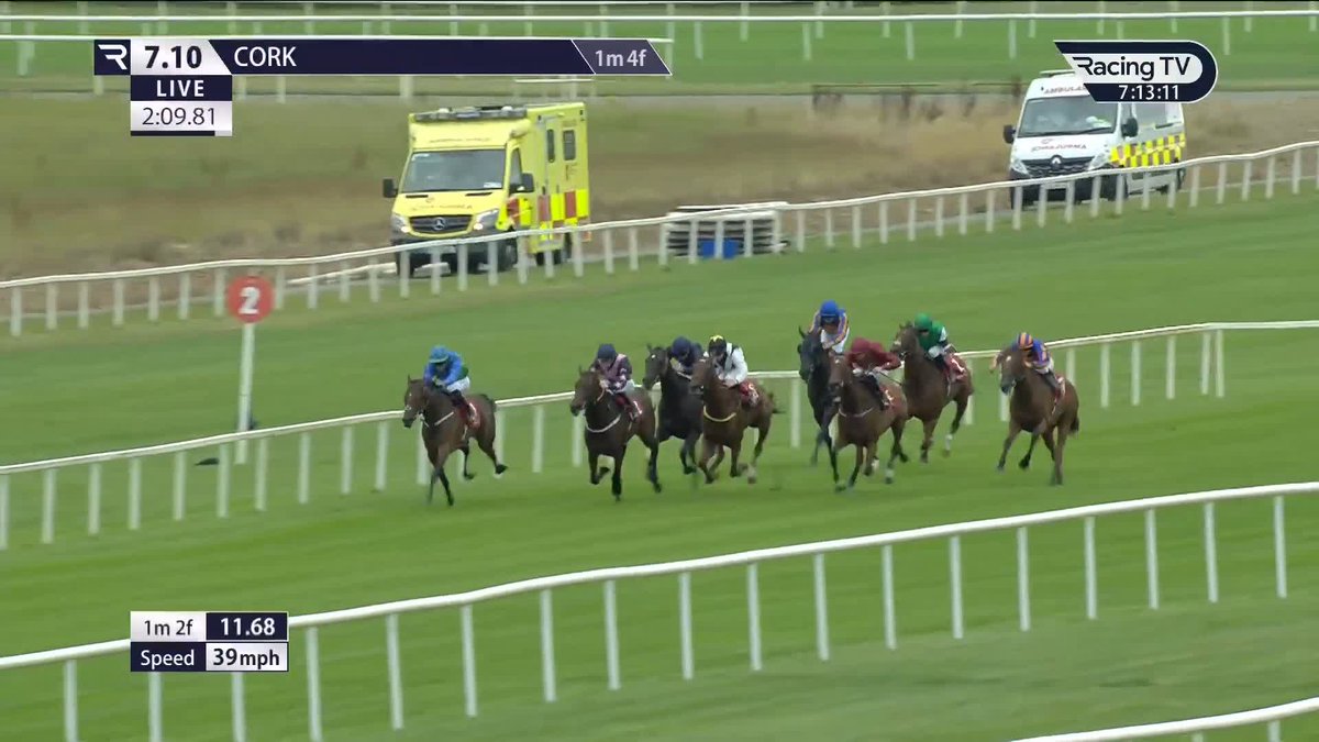 ๐๐๐ฅ๐ข๐๐ฏ๐๐ gives Johnny Murtagh, Ben Coen and Qatar Racing a lovely Group Three winner in the Irish Stallion Farms EBF Give Thanks Stakes! This horse is going places in a hurry ... ๐จ