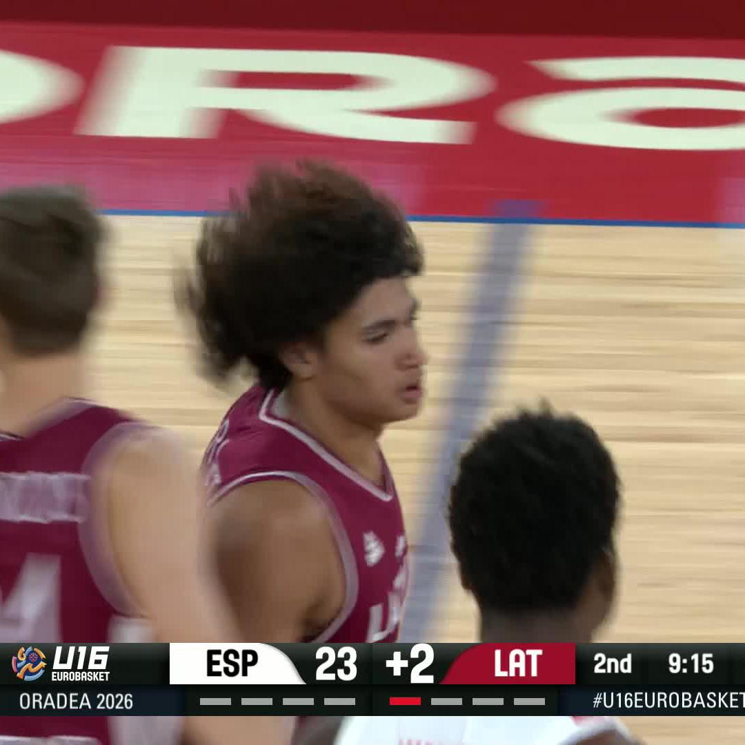 Apparently, this is “normal” now… Right, Benji? 😮💨 #U16EuroBasket x Latvijas Basketbola savienība