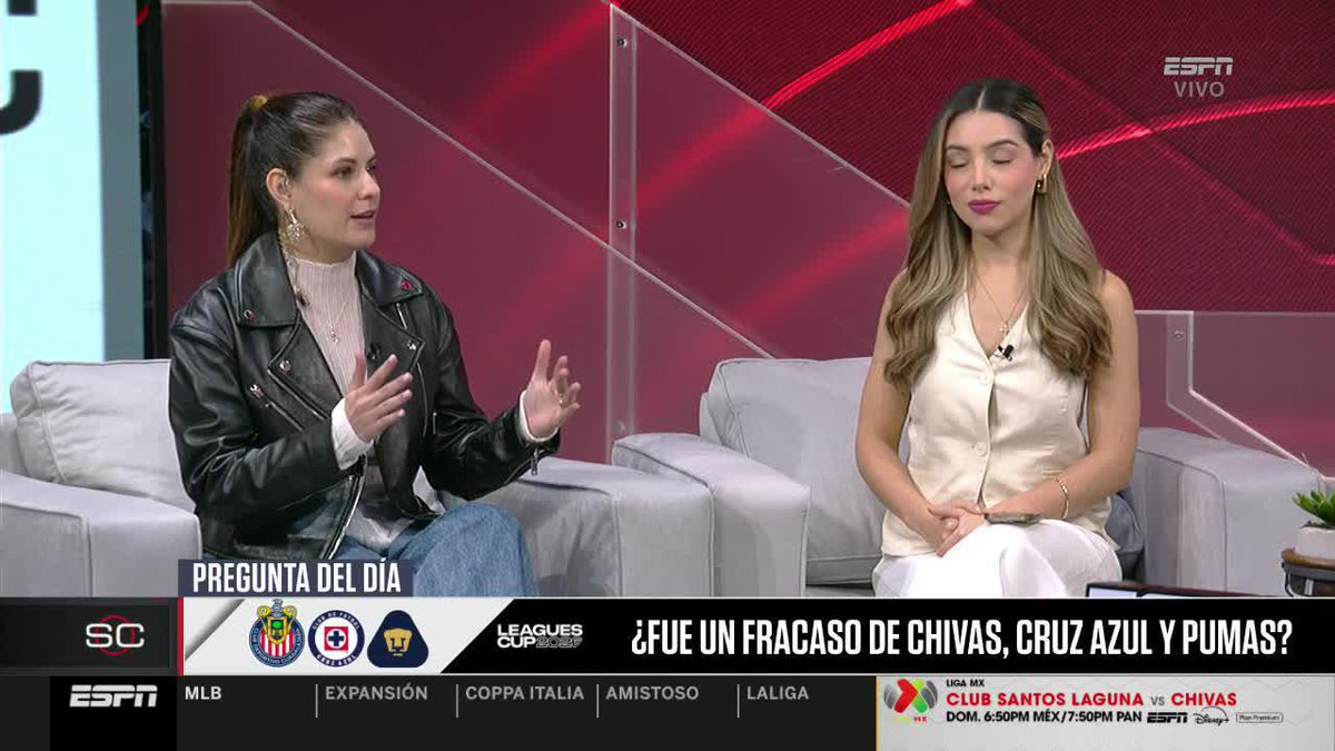 "La Máquina era favorita para ganar el título y terminó fuera en el último minuto" 💥 ¿Fue un fracaso el accionar de Chivas, Cruz Azul y Pumas en la Leagues Cup? 👀 La pregunta del día en SC con Arantxa Garza y Carolina Padrón