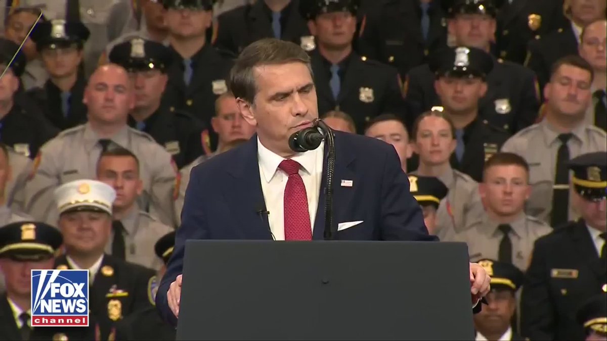 AG Blanche on the largest decrease in violent crimes in 100 years: "It happens when you back the blue every step of the way." "It shows you what happens when you have a leader, when you have President Trump empowering all of us." Blanche also delivers a warning to anyone who targets federal officers: "We will prosecute them to the fullest extent of the law."