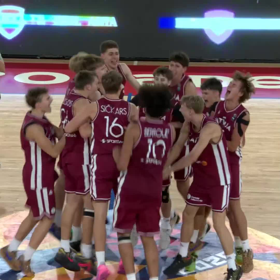 THAT FINAL-BOUND FEELING! 🇱🇻🙌 #U16EuroBasket x Latvijas Basketbola savienība