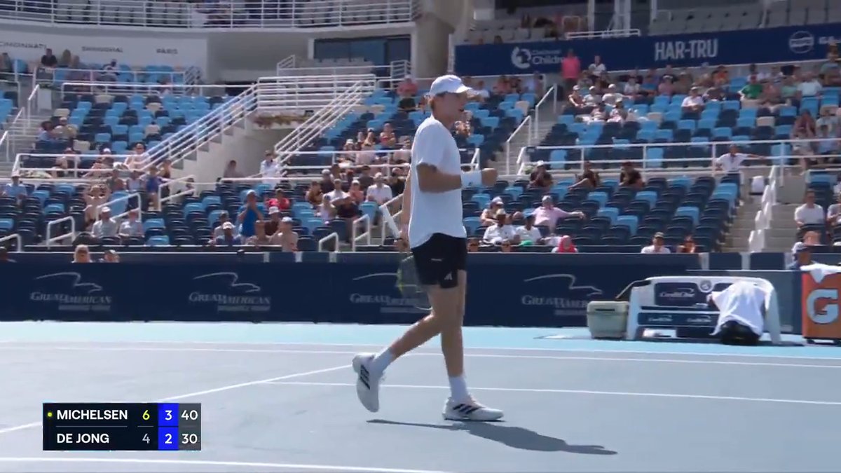 That is obscenely good from Michelsen 🎭 Cincinnati Open | #CincyTennis