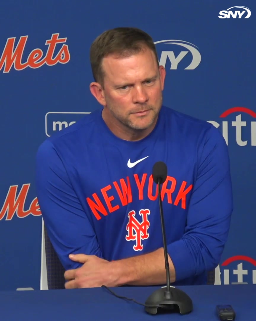 Andy Green begins his press conference by acknowledging the passing of Butch Huskey "Want to send prayers and thoughts to his family, I know all of our Mets family is thinking of him"