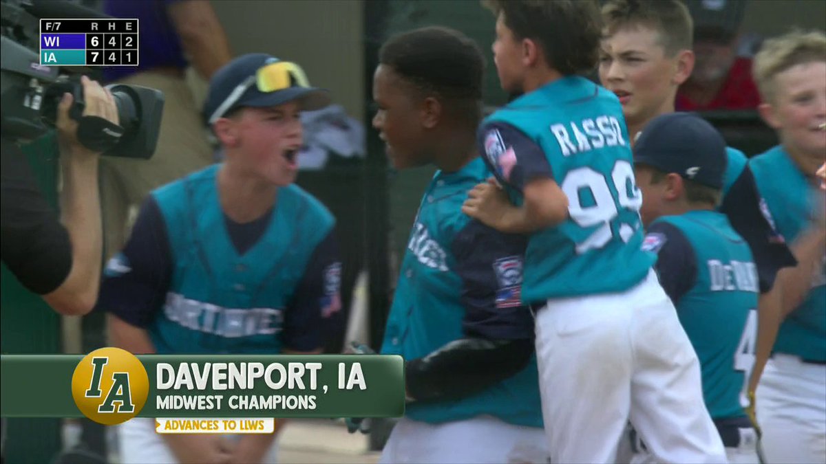 IOWA WALKS IT OFF TO WILLIAMSPORT‼️ Davenport Northwest Little League heads to the LLWS for the first time in 21 years 👏