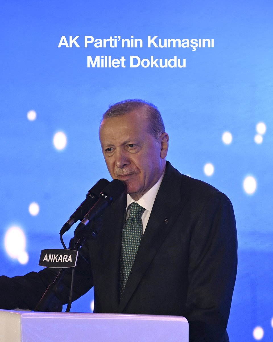 AK Parti, bundan 25 sene önce milletimizin umudu olarak doğdu. Bu partiyi millet kurdu; kumaşını millet dokudu, hamurunu millet yoğurdu; bugünlere yine millet getirdi.