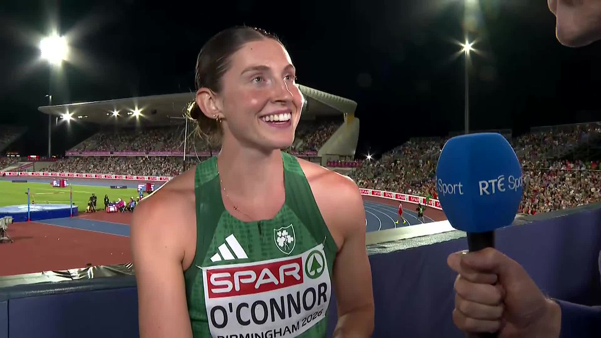 "I feel fit, I feel healthy; and I'm leaving day one feeling pretty positive" Ireland's Kate O'Connor is in third place with three events left in the heptathlon, and following an excellent 200m race, she spoke to David Gillick #RTESport