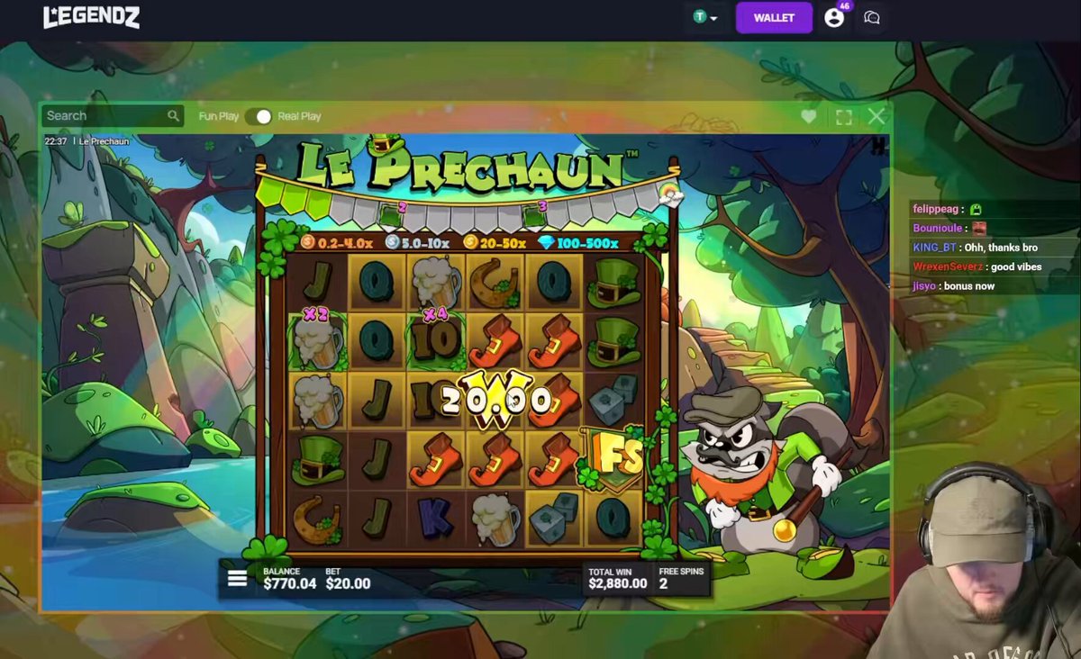 This is why Denny plays Le Prechaun on Legendz 😂 18K WINNN🔥 Bangggg All because of code: DENNYLO What’s your biggest win ever on a slot? 👀